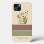 Naadloos  grijs konijn Case-Mate iPhone case (Achterkant)