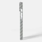 Naadloos grijs patroon Case-Mate iPhone case (Achterkant / Links)