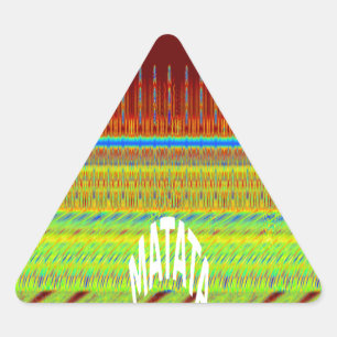 Naadloos Heb een fijne dag en een betere nacht Driehoek Sticker