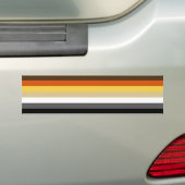 Naadloos herhalend gaay Beer Pride Flag Pattern Bumpersticker (Op auto)