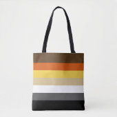 Naadloos herhalend gaay Beer Pride Flag Pattern Draagtas (Voorkant)