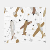 , naadloos herhalende kinderen fleece deken (Voorkant (Horizontaal))