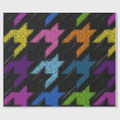 Naadloos hounds-tandpatroon. Imitatie van een teks Cadeaupapier (Vlak)