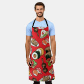 naadloos Japans voedselpatroon Schort (Gedragen)