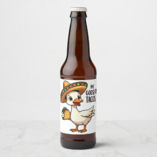 Naadloos Jezus-patroon Religie Cadeau Christendom Bier Etiket