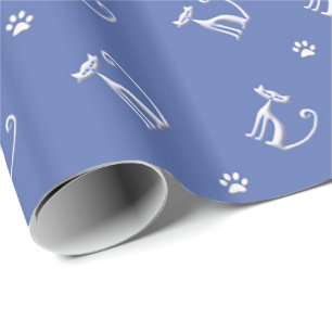 naadloos kattepatroon cadeaupapier