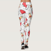Naadloos Kerstmispatroon, feestelijk ontwerp. Leggings (Achterkant)