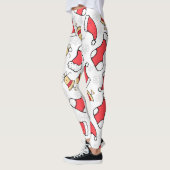 Naadloos Kerstmispatroon, feestelijk ontwerp. Leggings (Links)
