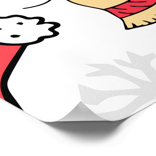 Naadloos Kerstmispatroon, feestelijk ontwerp. Poster (Hoek)