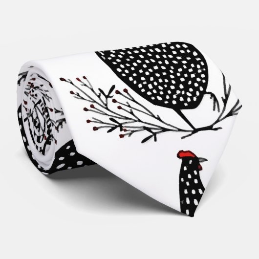 Naadloos kippenpatroon stropdas (Opgerold)