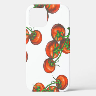 , naadloos kleurenpatroon met verse groenten iPhone 12 hoesje