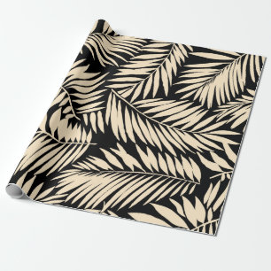 Naadloos leder van de palm in cadeaupapier