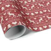 Naadloos lelijk kersttrui patroon, gebreid  cadeaupapier (Rol Hoek)