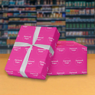 Naadloos Logo roze ompakken papier voor zakelijk g