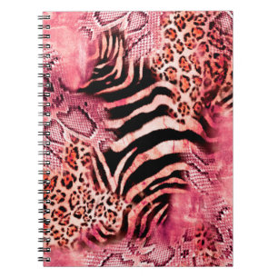 Naadloos luipspatroon, abstracte zebra. notitieboek