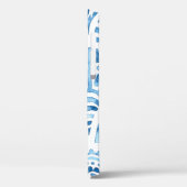 Naadloos marokkaans patroon.  tegel. Blauw Case-Mate iPhone Case (Achterkant / Links)