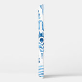 Naadloos marokkaans patroon.  tegel. Blauw Case-Mate iPhone Case (Achterkant / Rechts)