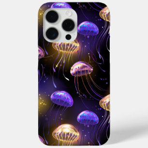 Naadloos met gloeiende kwallen iPhone 15 pro max hoesje