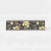 Naadloos met sieraden orchideeën bureau naambordje (Voorkant)