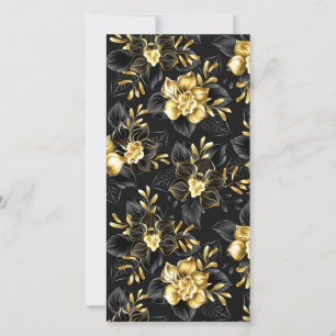 Naadloos met sieraden orchideeën feestdagenkaart