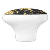 Naadloos met sieraden orchideeën keramische knop (Zijkant)