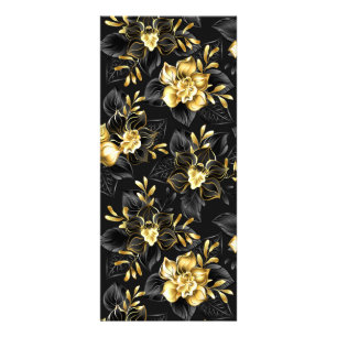 Naadloos met sieraden orchideeën reclamekaart