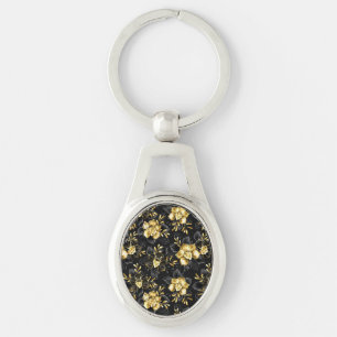 Naadloos met sieraden orchideeën sleutelhanger