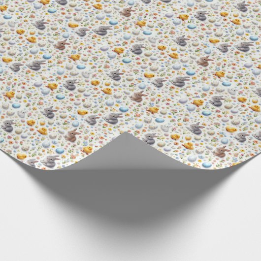Naadloos Micro Ditsy Patroon - Klein Pasen Element Cadeaupapier (Hoek)