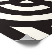 Naadloos monochroom geometrisch patroon. Abstracte Poster (Hoek)