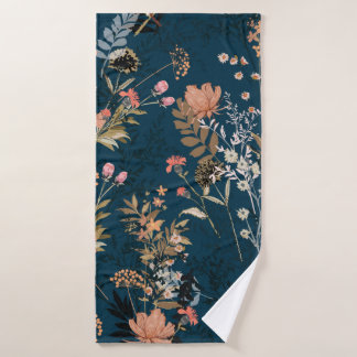 Naadloos  najaarspatroon met rood en orang badhanddoek