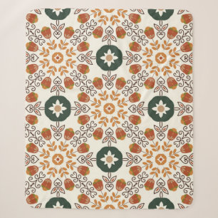 Naadloos natuurlijk abstract geometrisch patroon m sherpa deken