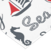 Naadloos nautisch patroon tafelkleed (Gekanteld)