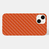 Naadloos oranje patroon Case-Mate iPhone case (Achterkant (horizontaal))