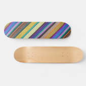 Naadloos patroon 1 met gekleurde breistaven skateboard (Horizontaal)