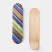 Naadloos patroon 1 met gekleurde breistaven skateboard (Voorkant)