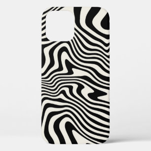 naadloos patroon. Abstracte gestreepte textuur met iPhone 12 Hoesje