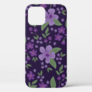 Naadloos patroon. Geweldig lila en purp iPhone 12 Hoesje