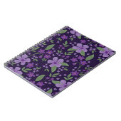 Naadloos patroon. Geweldig lila en purp Notitieboek (Linkerzijde)