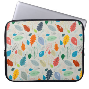 Naadloos patroon - herfst-bladeren illustreren laptop sleeve
