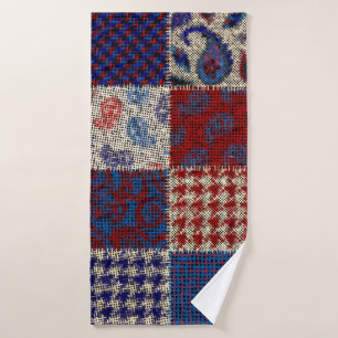 Naadloos patroon. Imitatie van een patroon Badhanddoek