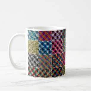 Naadloos patroon. Imitatie van een patroon Koffiemok