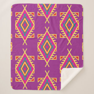 Naadloos patroon in boho-stijl. Etnische versierin Sherpa Deken