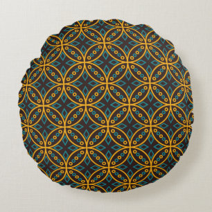 Naadloos patroon in Indonesische batikstijl op de Rond Kussen