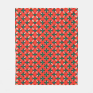 Naadloos patroon: Kerstachtergrond abstract, kunst Fleece Deken