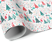 Naadloos patroon Kerstdag Cadeaupapier (Rol Hoek)