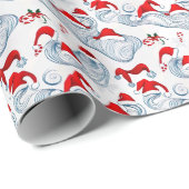 Naadloos patroon Kerstdag Cadeaupapier (Rol Hoek)