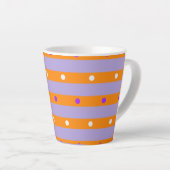 Naadloos patroon latte mok (Rechterhoek)