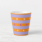 Naadloos patroon latte mok (Voorkant)