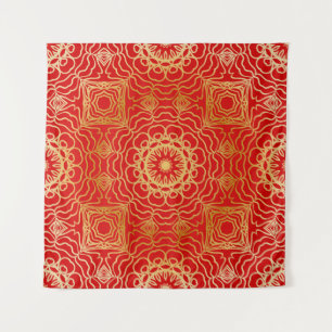 Naadloos  patroon met abstracte florale en wandkleed