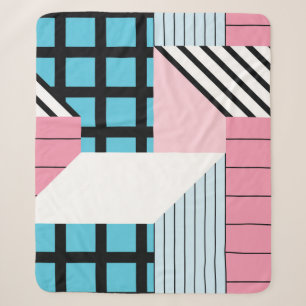 Naadloos patroon met abstracte geometrische vormen sherpa deken